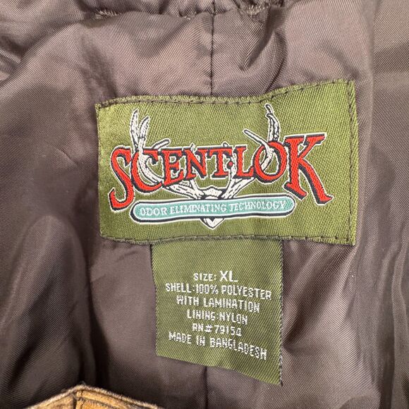 ScentLok Men’s XL Advantage Timber Camo Pants Hunting Laminated Polyester Cargo - Picture 1 of 9